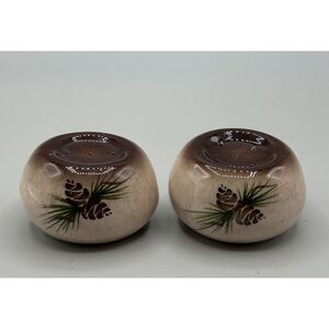 Rocky Mountain Pottery, Pine Cone Salt & Pepper Shakers (Romco)‎ 1970